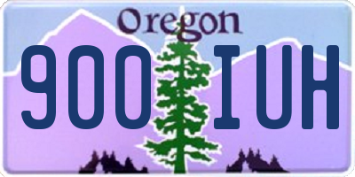 OR license plate 900IUH