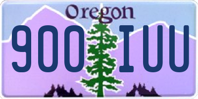 OR license plate 900IUU