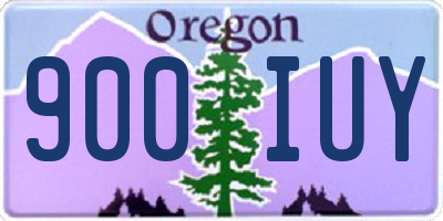 OR license plate 900IUY