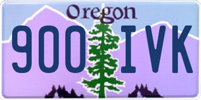 OR license plate 900IVK