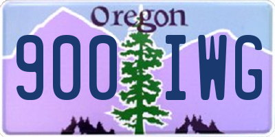 OR license plate 900IWG