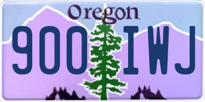 OR license plate 900IWJ