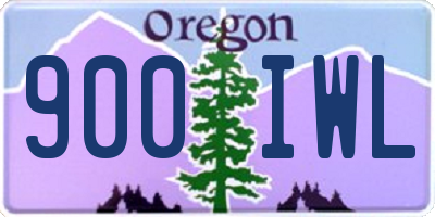 OR license plate 900IWL