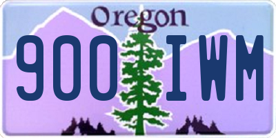 OR license plate 900IWM