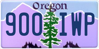 OR license plate 900IWP