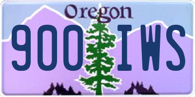 OR license plate 900IWS