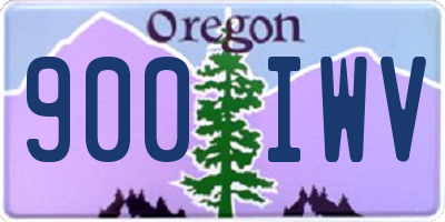 OR license plate 900IWV