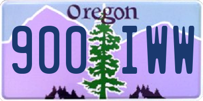 OR license plate 900IWW