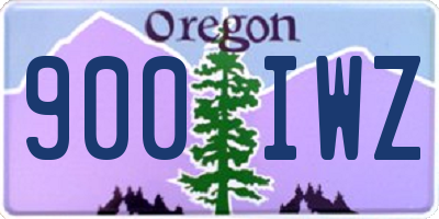 OR license plate 900IWZ