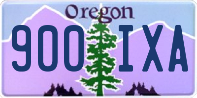 OR license plate 900IXA