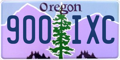 OR license plate 900IXC