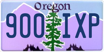 OR license plate 900IXP