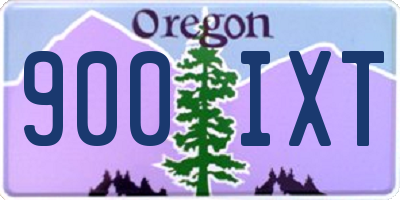 OR license plate 900IXT