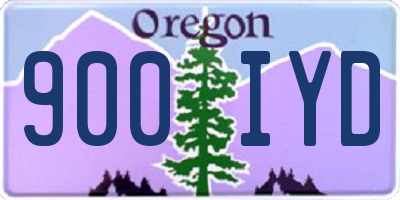 OR license plate 900IYD