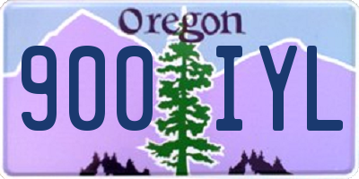 OR license plate 900IYL