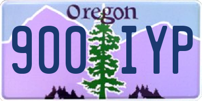 OR license plate 900IYP