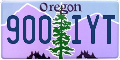 OR license plate 900IYT
