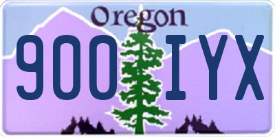 OR license plate 900IYX
