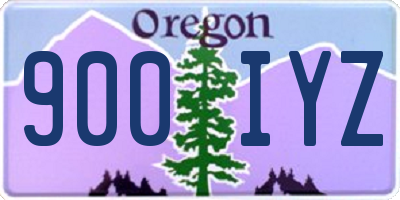 OR license plate 900IYZ