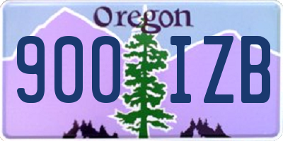 OR license plate 900IZB