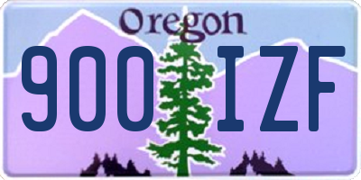 OR license plate 900IZF
