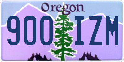 OR license plate 900IZM