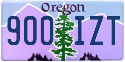 OR license plate 900IZT