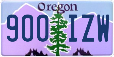 OR license plate 900IZW