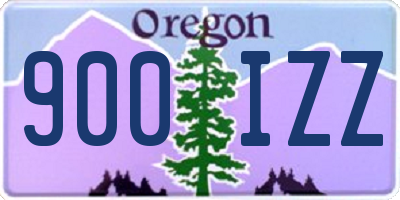 OR license plate 900IZZ
