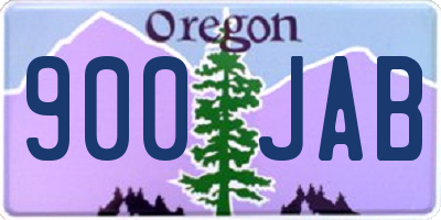 OR license plate 900JAB