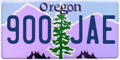 OR license plate 900JAE