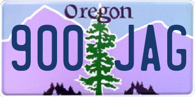 OR license plate 900JAG