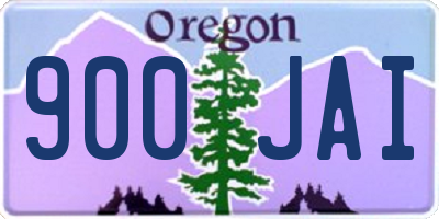 OR license plate 900JAI