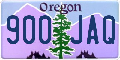 OR license plate 900JAQ