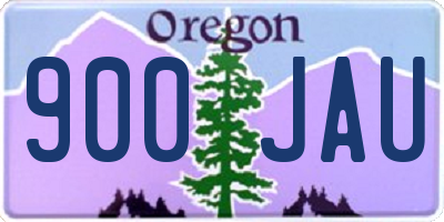 OR license plate 900JAU