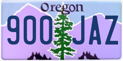 OR license plate 900JAZ