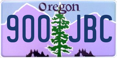 OR license plate 900JBC
