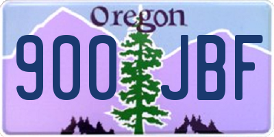 OR license plate 900JBF