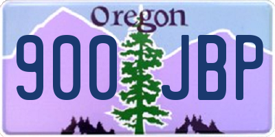 OR license plate 900JBP