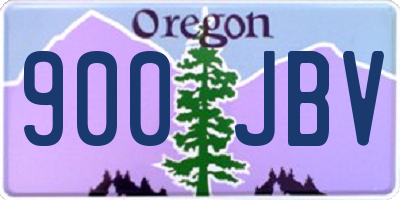 OR license plate 900JBV