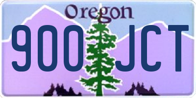 OR license plate 900JCT