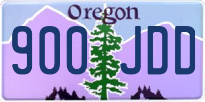 OR license plate 900JDD