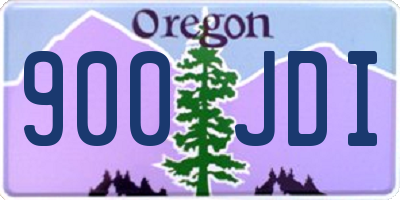 OR license plate 900JDI