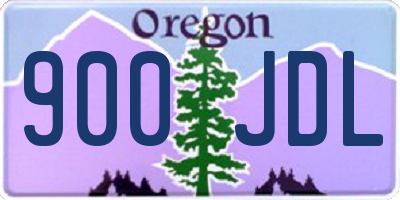 OR license plate 900JDL