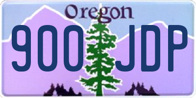 OR license plate 900JDP