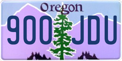 OR license plate 900JDU