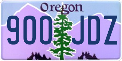 OR license plate 900JDZ