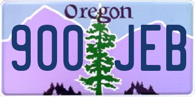 OR license plate 900JEB
