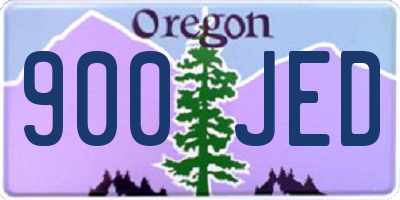 OR license plate 900JED