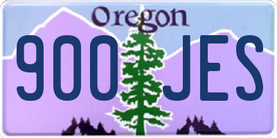 OR license plate 900JES